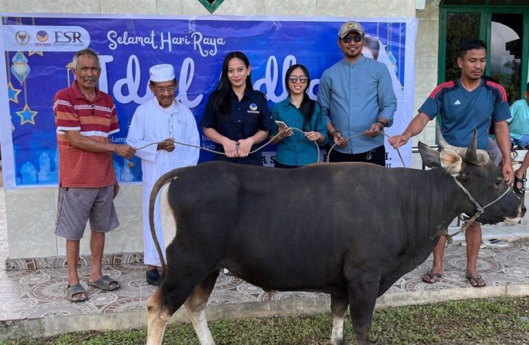 Perkuat Nilai Kemanusiaan, Eva Rataba Serahkan Hewan Kurban Dua Ekor Sapi di Tana Toraja